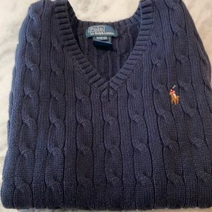 Polo by Ralph Lauren Navy Knit Sweater Vest